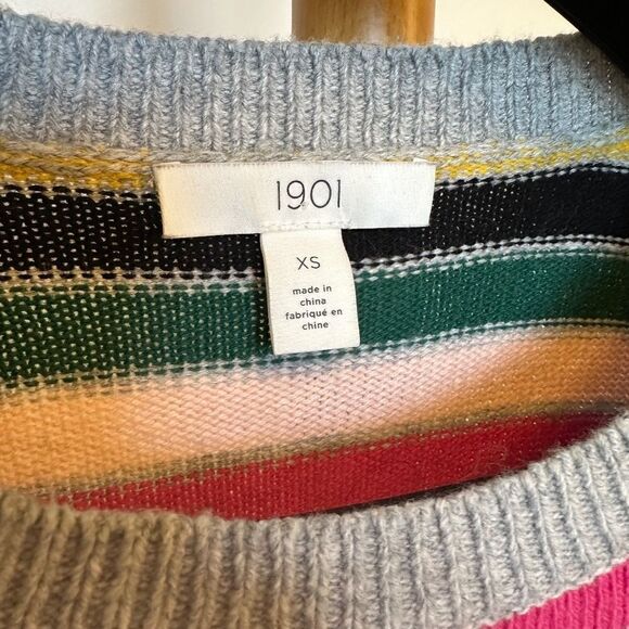Multicoloured striped 1901 crewneck XS - Picture 3 of 8